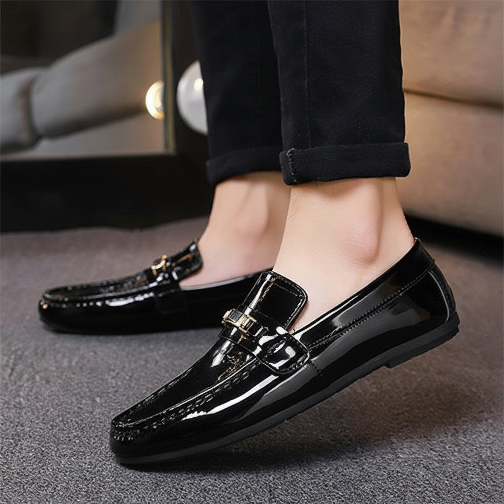 Premium Lak Loafer Kişi Ayaqqabısı