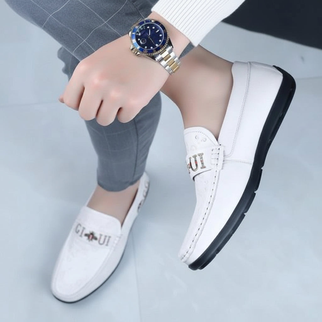 Ağ Loafer Kişi Ayaqqabısı