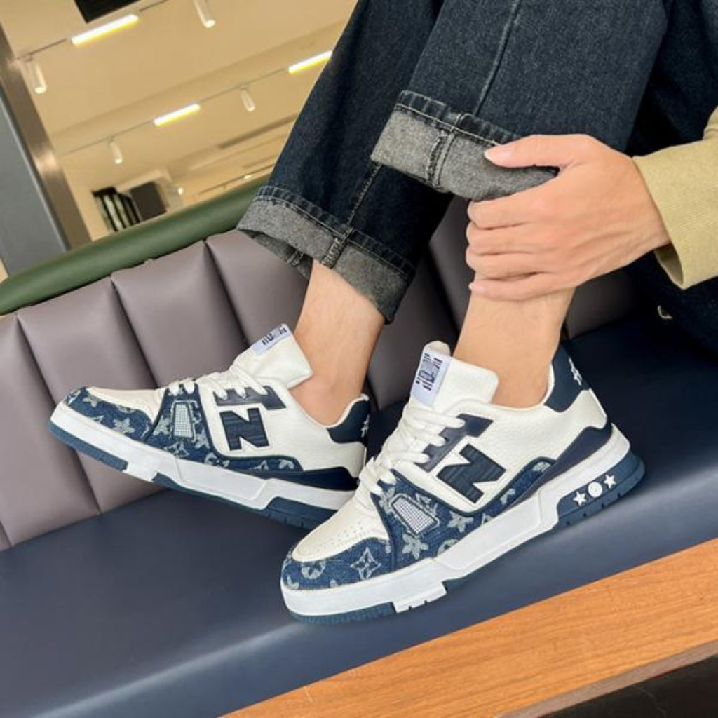 New Balance 550 Denim - Ağ/Tünd Göy