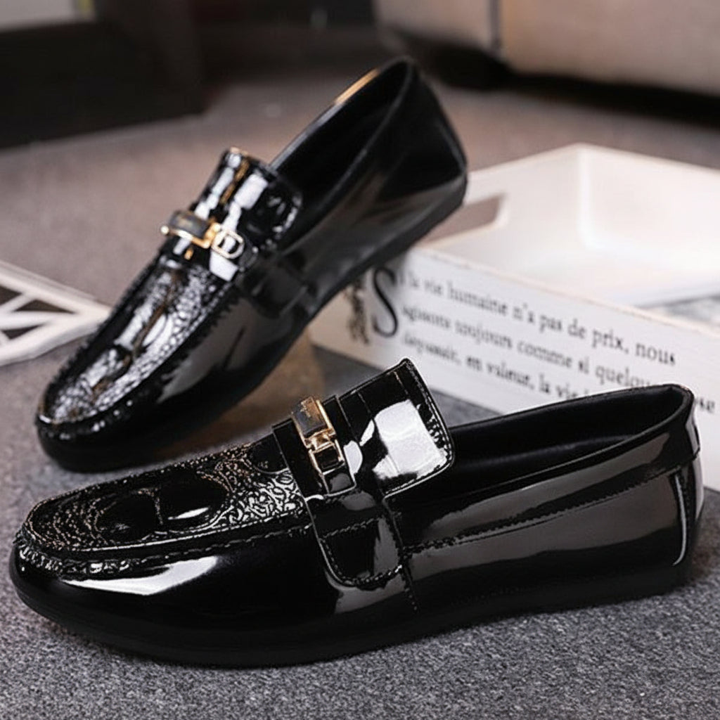 Premium Lak Loafer Kişi Ayaqqabısı