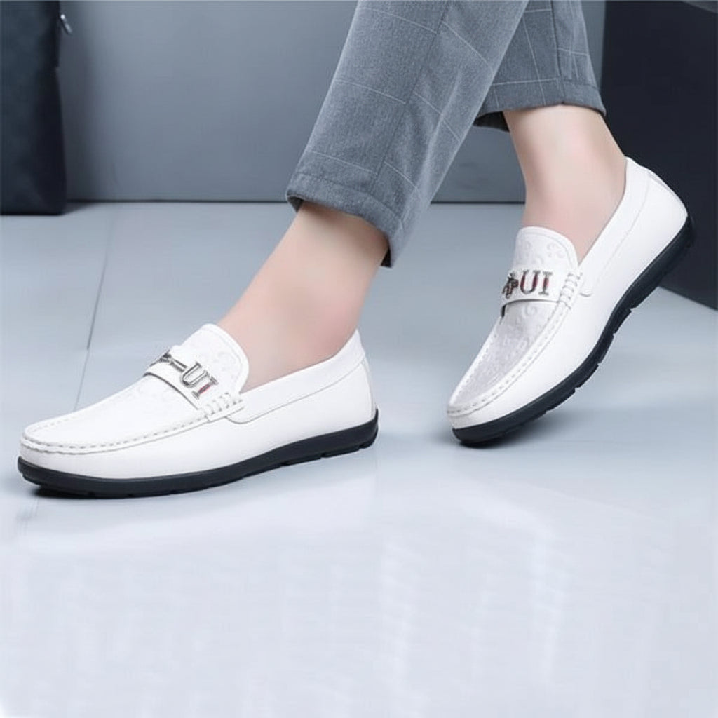 Ağ Loafer Kişi Ayaqqabısı
