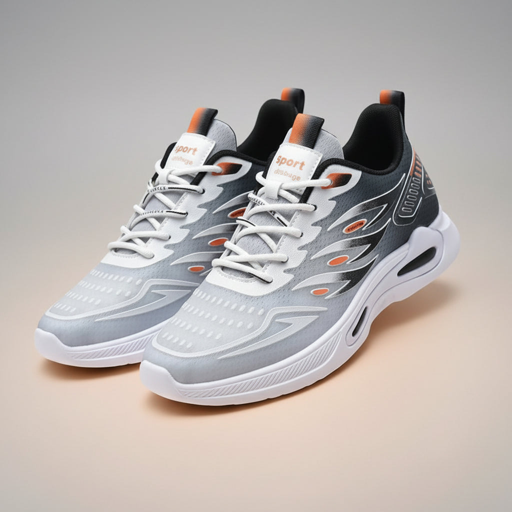 Sport Challenge Sneaker – Grey/Orange