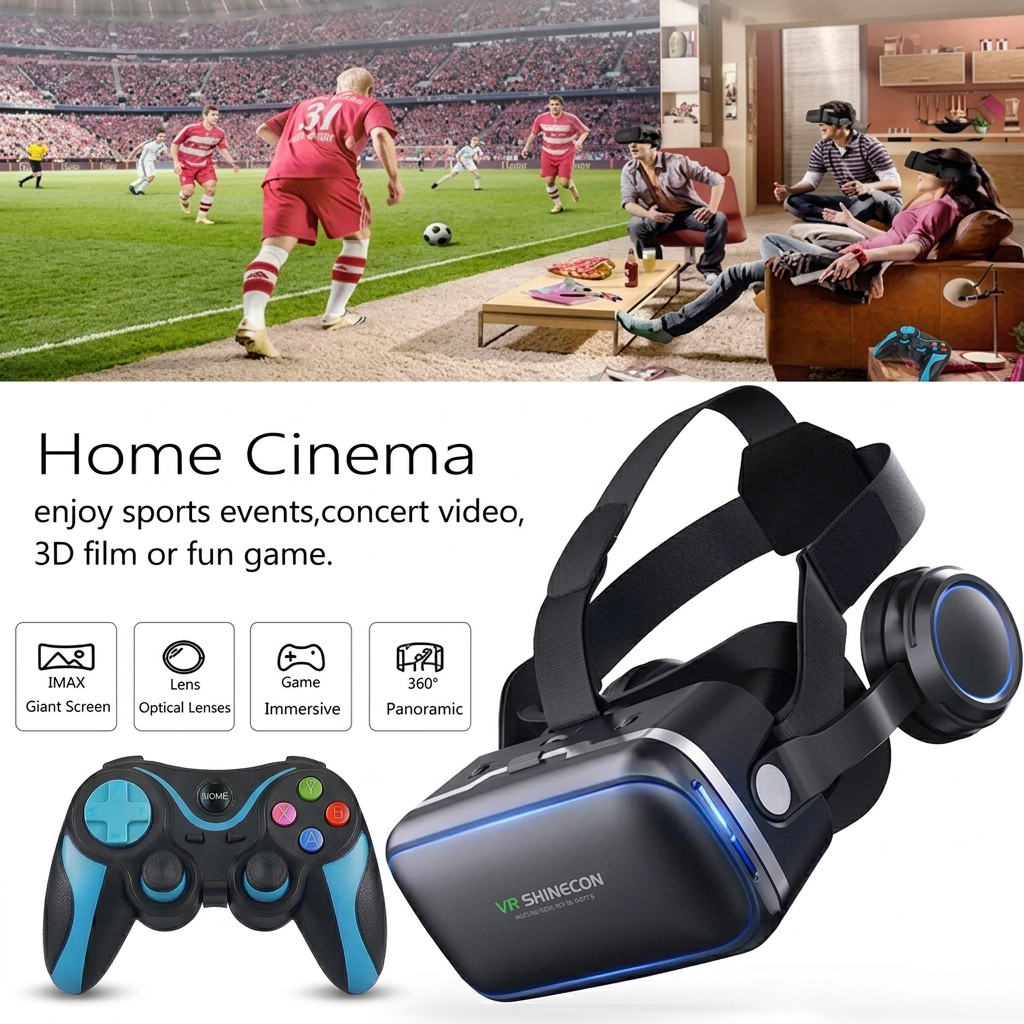 VR Shinecon Virtual Reality Eynəyi + Pult Hədiyyəsi